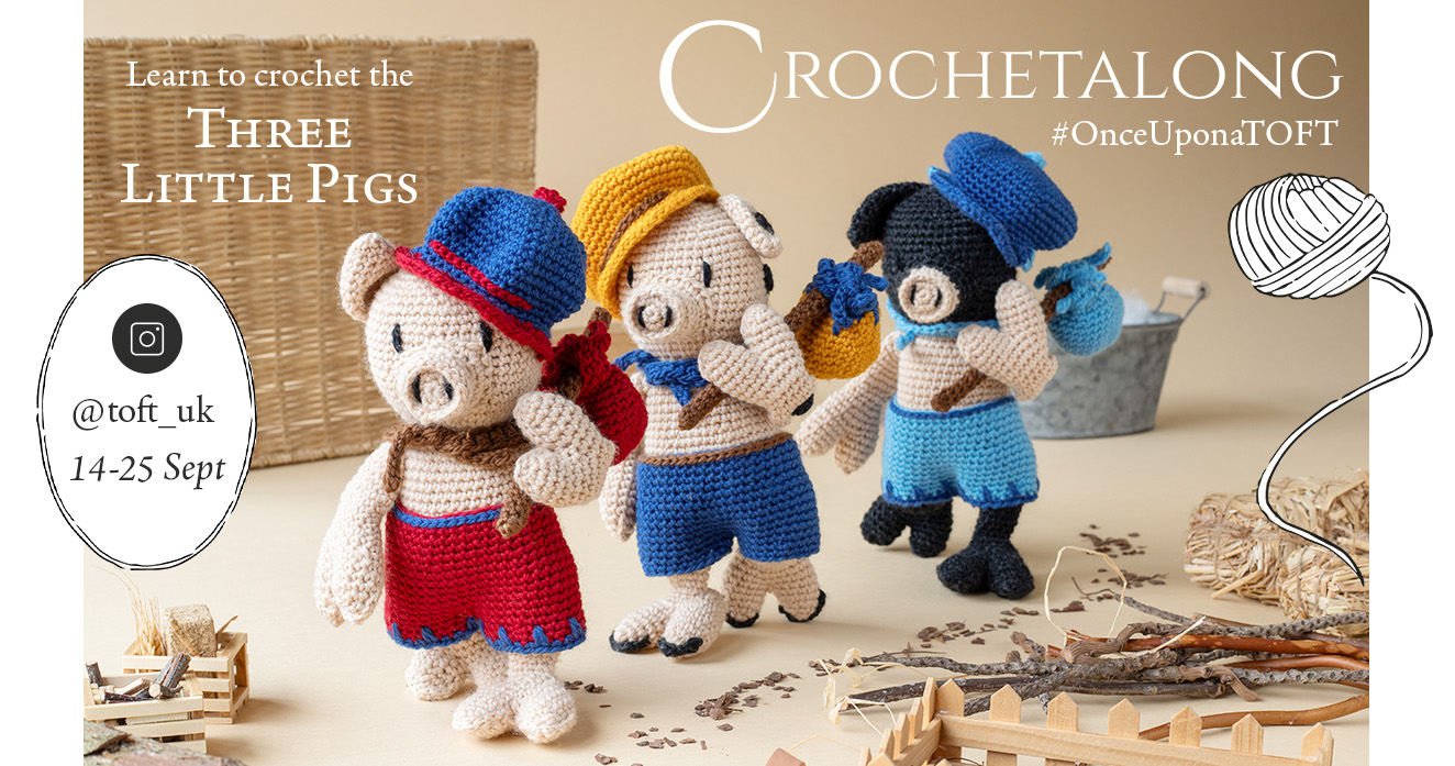 Crochetalong three little pigs learn to crochet kerry lord toft